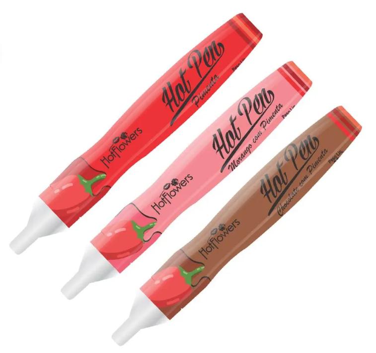 Hot Pen Pimenta Caneta Comestível 35g Hot Flowers 2