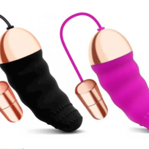 Vibrador Wee Bullet em Silicone Recarregável com Saliência 10 Modos de Vibração e Controle Wireless