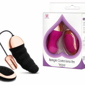 Vibrador Wee Bullet em Silicone Recarregável com Saliência 10 Modos de Vibração e Controle Wireless